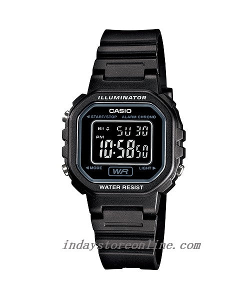 Casio Digital Women's Watch LA-20WH-1B Digital Resin Band Resin Glass