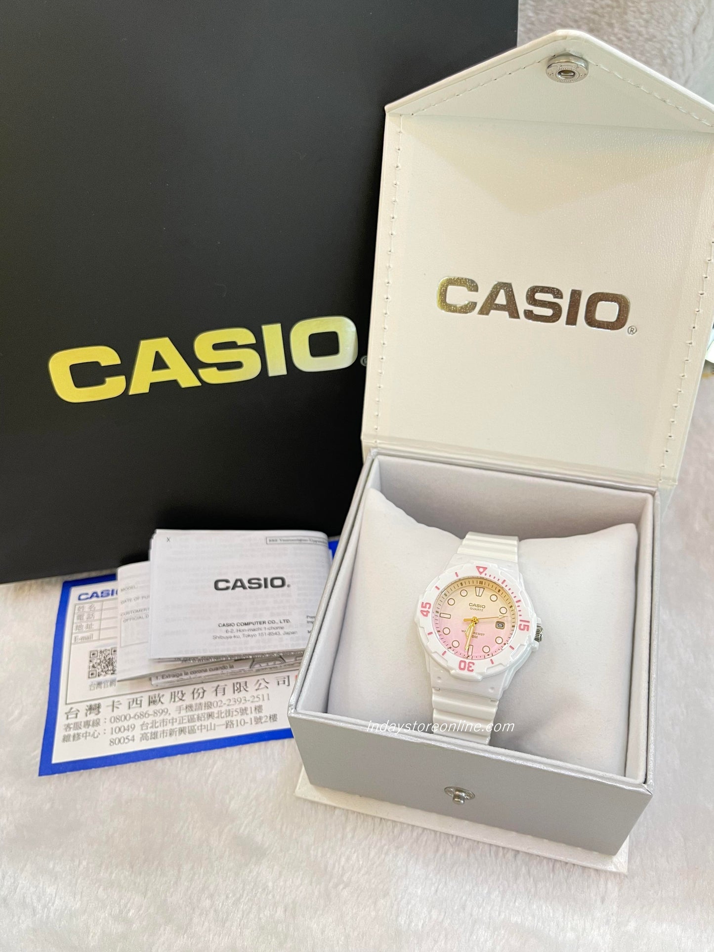 Casio Analog Women's Watch LRW-200H-4E2 Analog Resin Band Resin Glass Water Resistance