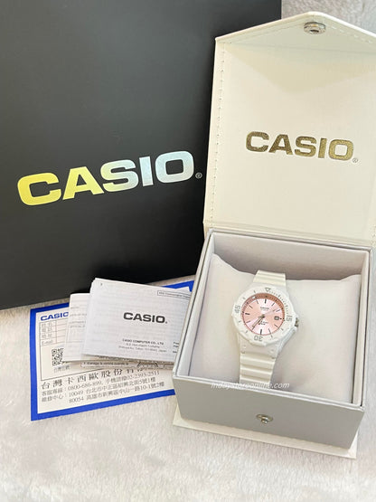 Casio Analog Women's Watch LRW-200H-4E3V Analog Resin Band Water Resistant Resin Glass
