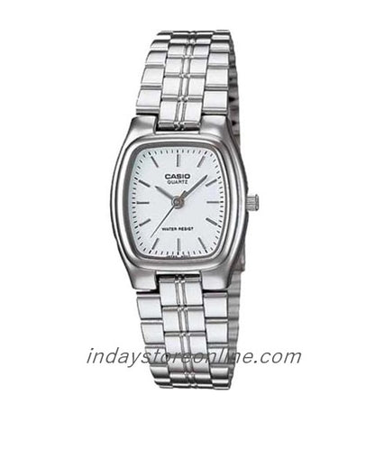 Casio Fashion Women's Watch LTP-1169D-7A Silver Stainless Steel Band Mineral Glass Triple-fold Clasp
