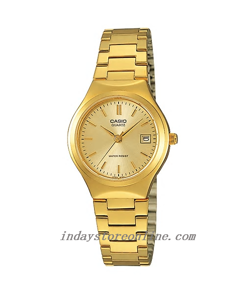 Casio Fashion Women's Watch LTP-1170N-9A Gold Plated Stainless Steel Band Mineral Glass