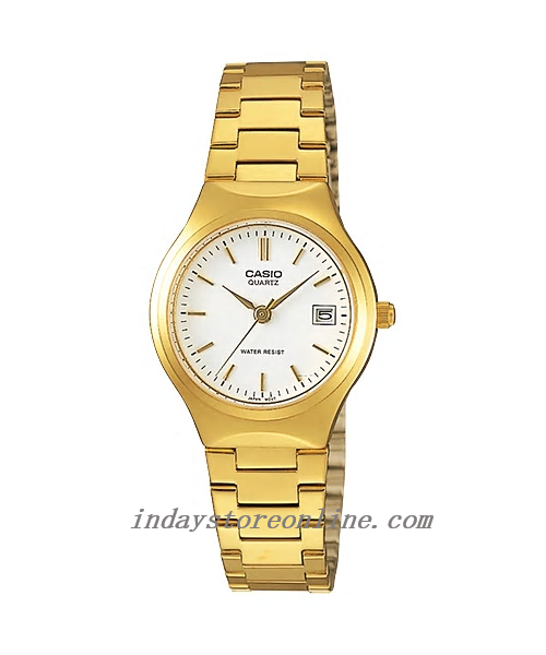 Casio Fashion Women's Watch LTP-1170N-7A Gold Plated Stainless Steel Band Mineral Glass