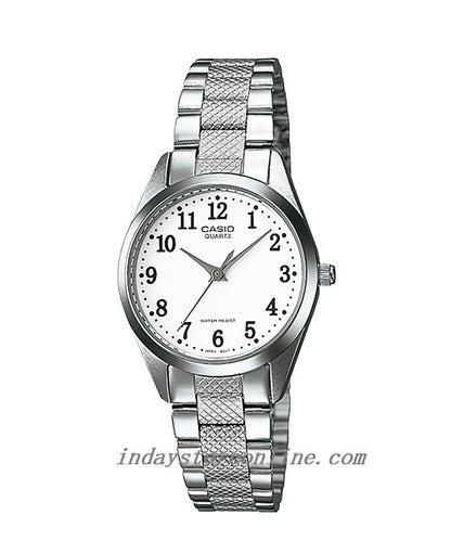 Casio Fashion Women's Watch LTP-1274D-7B Silver Stainless Steel Strap