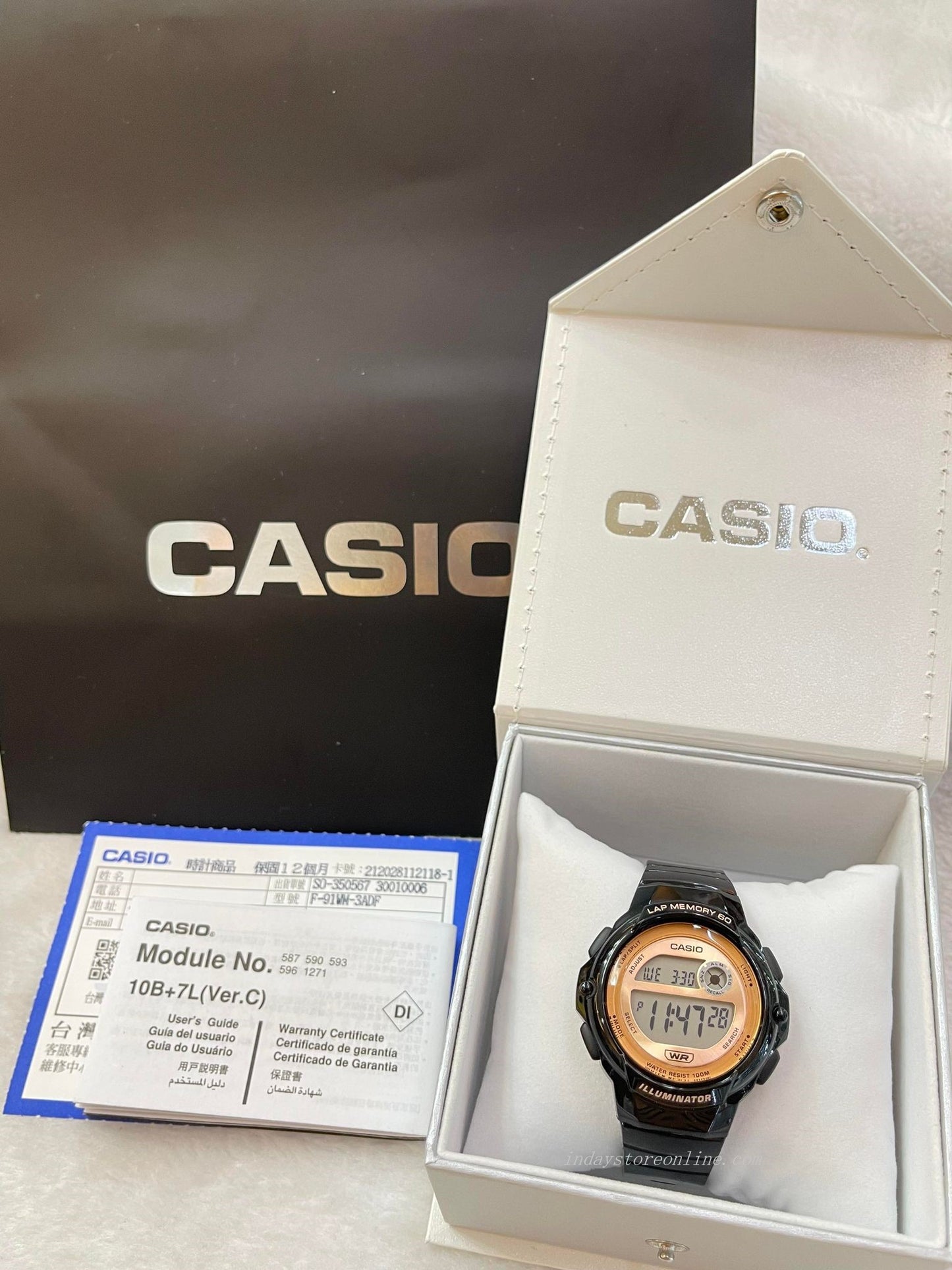Casio Digital Women's Watch LWS-1200H-1A Digital Sporty Design Resin Band Resin Glass