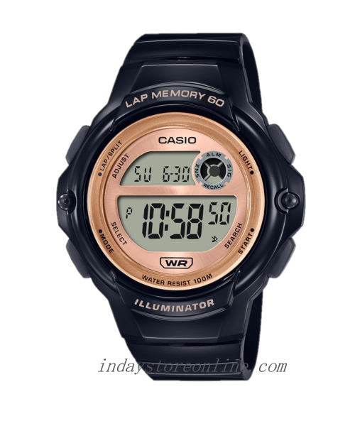 Casio Digital Women's Watch LWS-1200H-1A Digital Sporty Design Resin Band Resin Glass