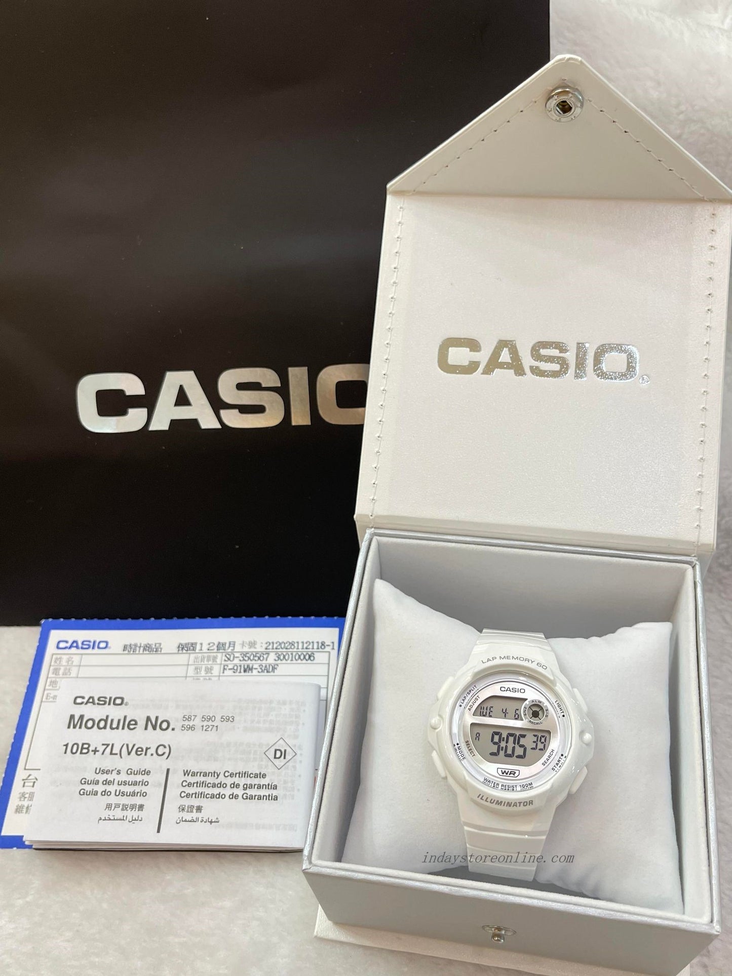 Casio Digital Women's Watch LWS-1200H-7A1 Digital Sporty Design Resin Band Resin Glass