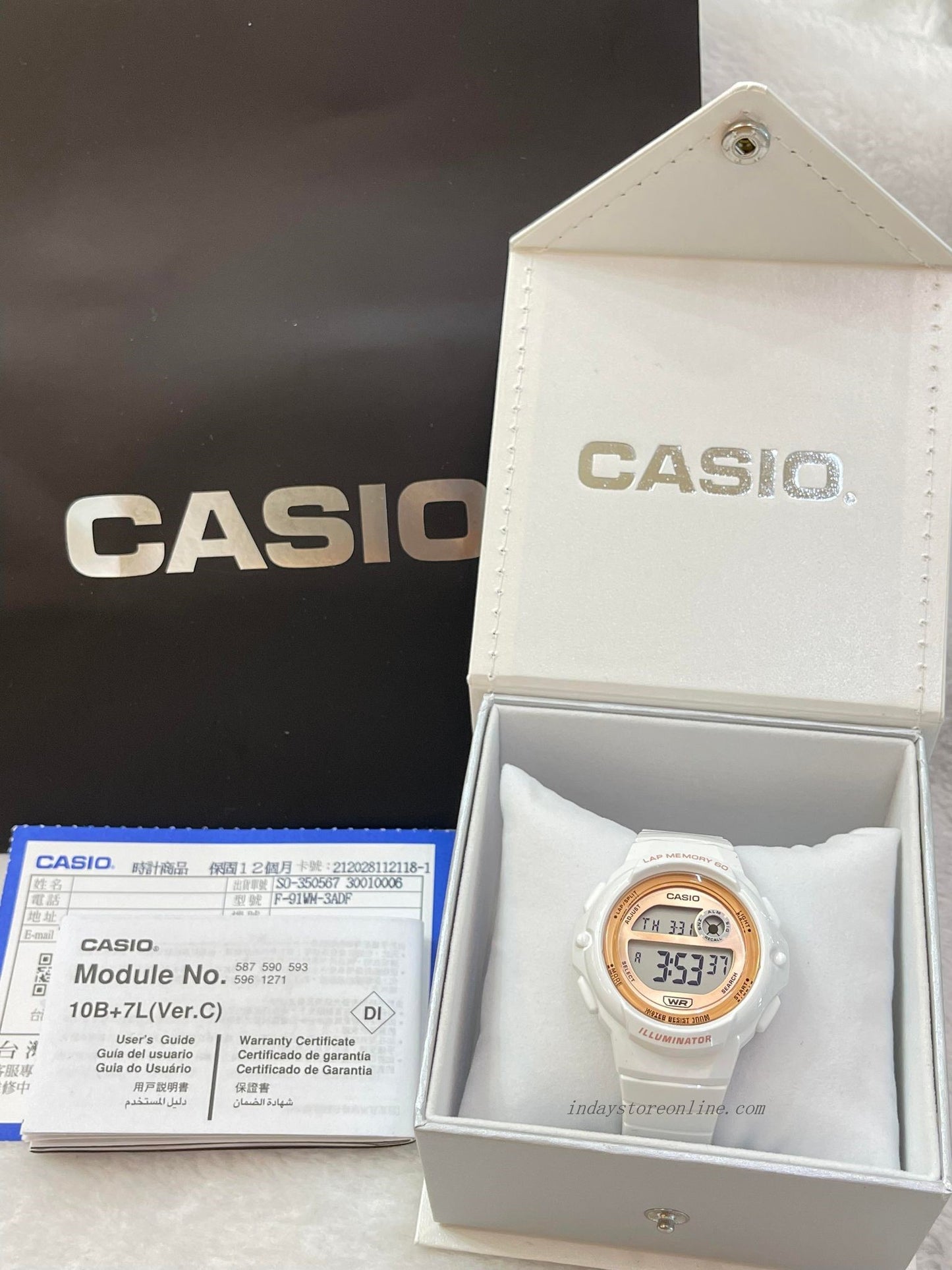 Casio Digital Women's Watch LWS-1200H-7A2 Digital Sporty Design Resin Band Resin Glass