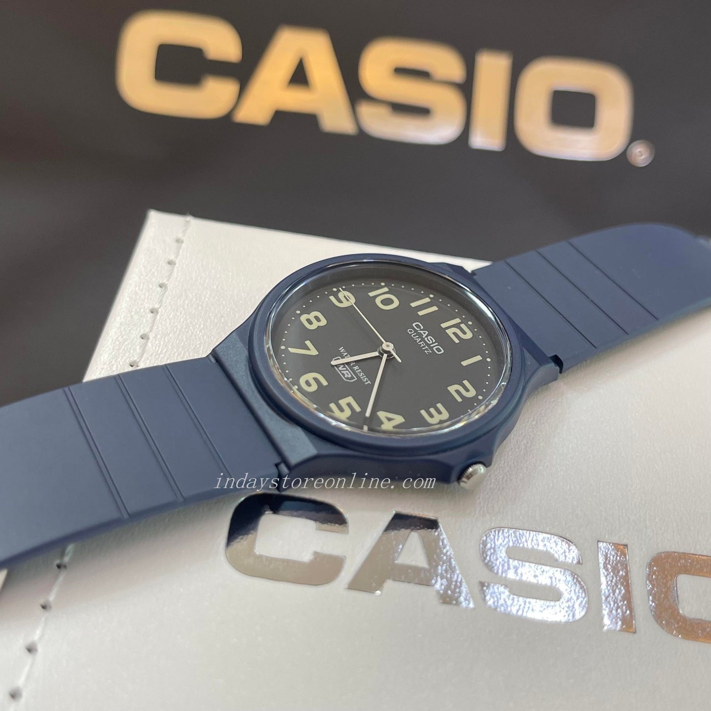 Casio Analog Women's Watch MQ-24UC-2B Resin Glass Blue Color Resin Strap Watch