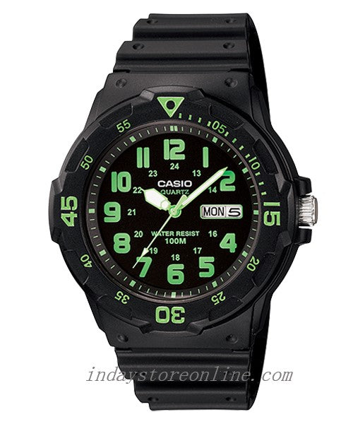 Casio Analog Men's Watch MRW-200H-3B Resin Glass Black Resin Strap Watch