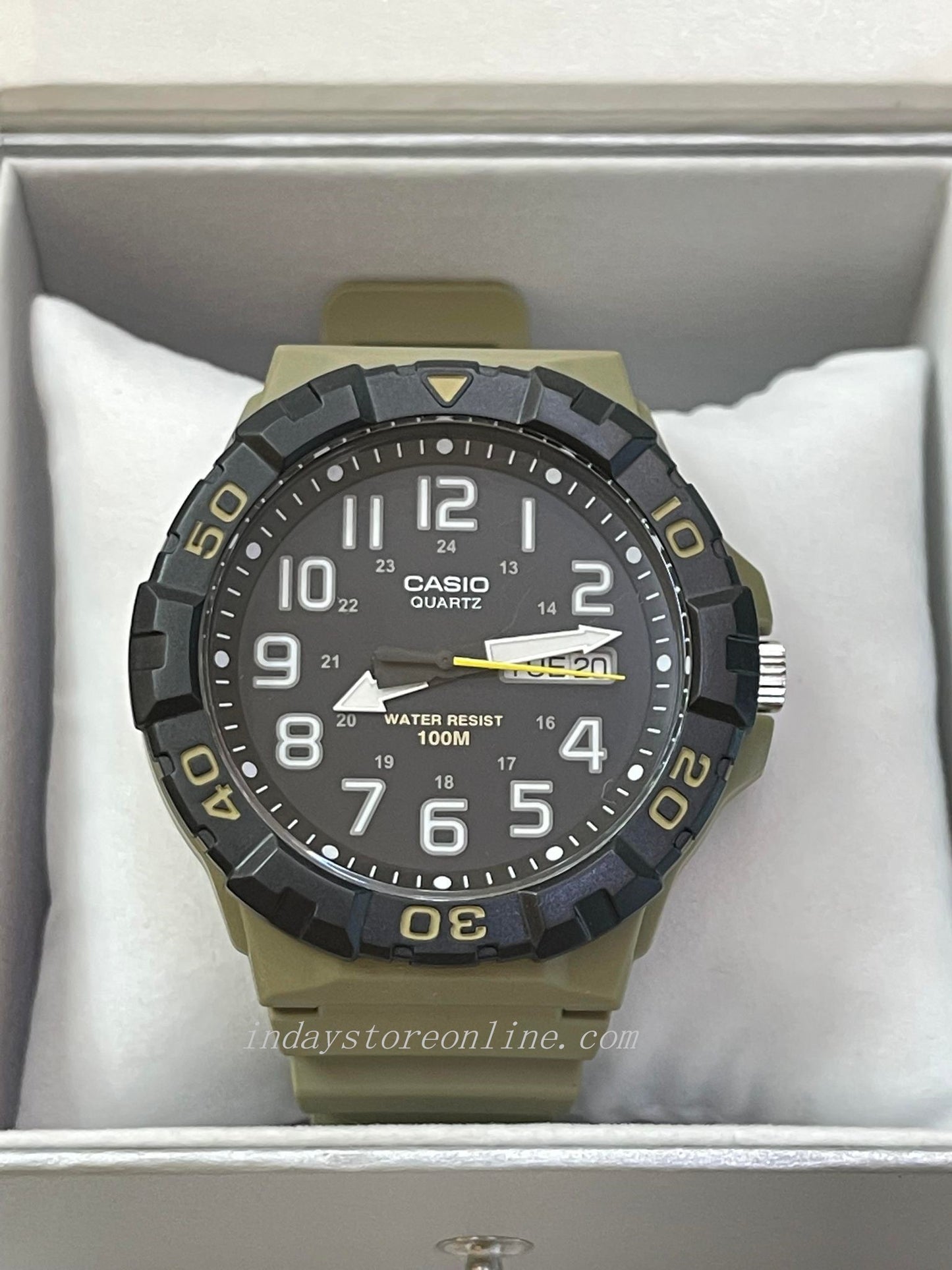 Casio Analog Men's Watch MRW-210H-5A Black Dial Resin Strap Watch