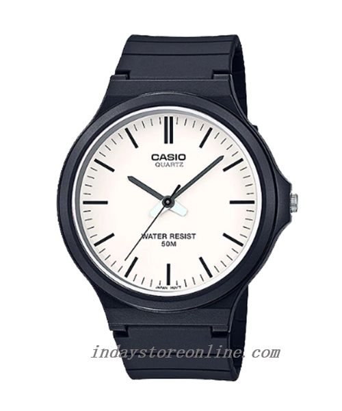Casio Analog Men's Watch MW-240-7E Simple Design Resin Glass Black Resin Strap Watch