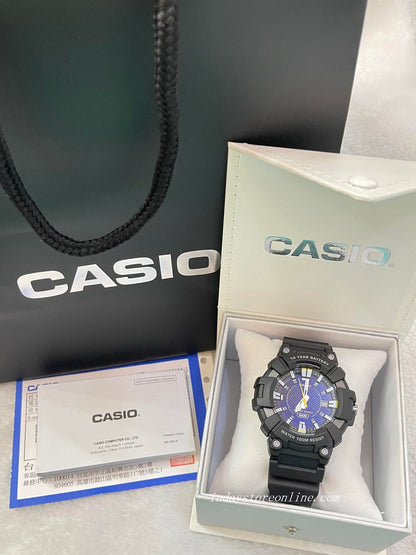 Casio Analog Men's Watch MW-610H-2A Sporty Design 10 years Battery Life Resin Glass Black Resin Strap Watch