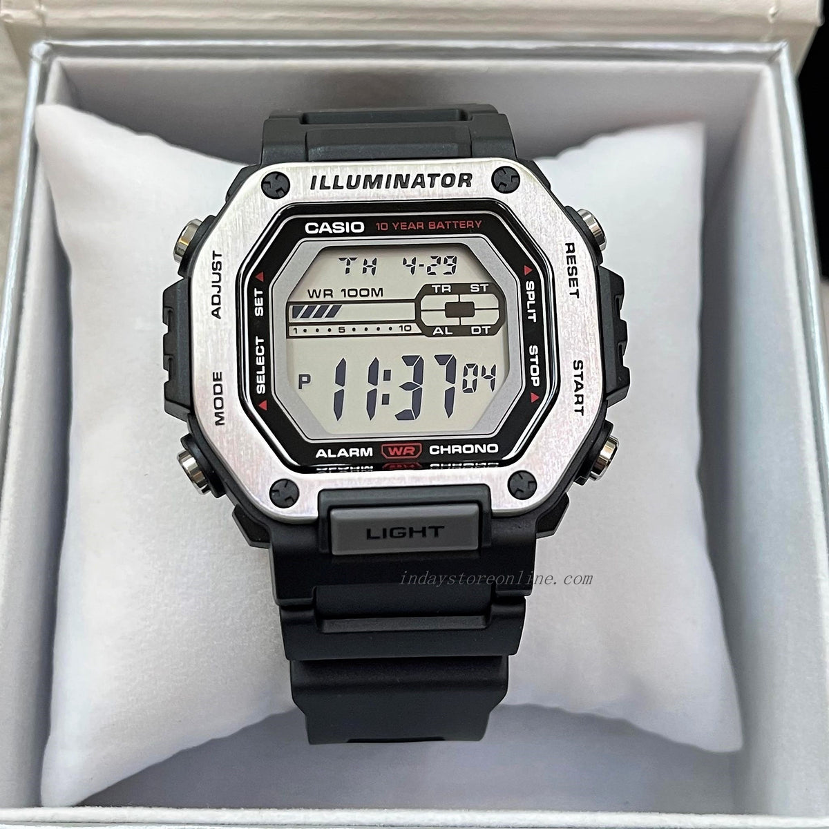Casio Digital Men's Watch MWD-110H-1A Digital Resin Band Resin Glass B ...