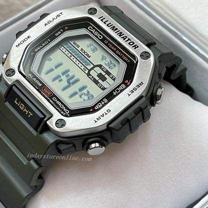 Casio Digital Men's Watch MWD-110H-3A Digital Resin Band Resin Glass Battery life: 10 years