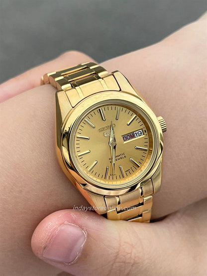 Seiko Automatic Women's Watch SYMK20K1 Gold Tone Stainless Steel Luminous