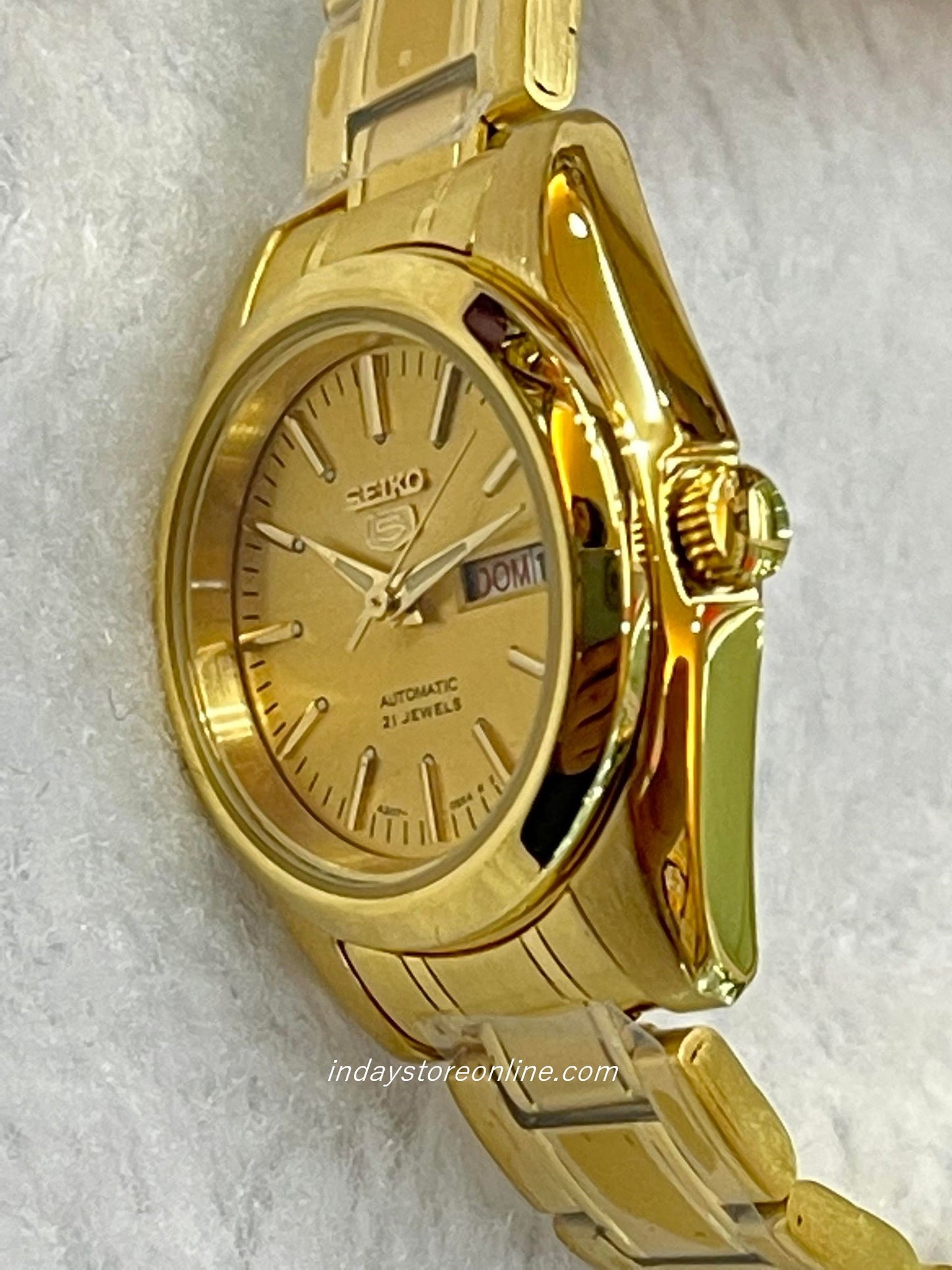 Seiko Automatic Women's Watch SYMK20K1 Gold Tone Stainless Steel Luminous