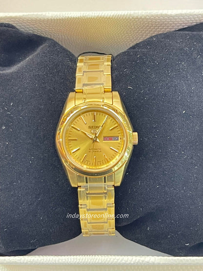 Seiko Automatic Women's Watch SYMK20K1 Gold Tone Stainless Steel Luminous
