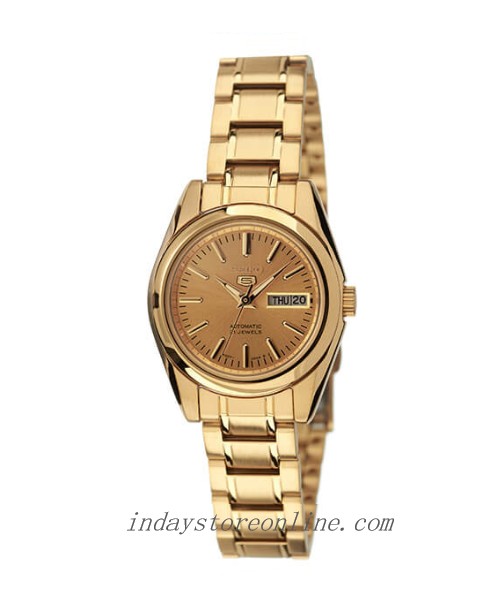 Seiko Automatic Women's Watch SYMK20K1 Gold Tone Stainless Steel Luminous