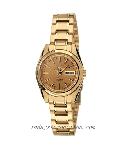 Seiko Automatic Women's Watch SYMK20K1 Gold Tone Stainless Steel Luminous