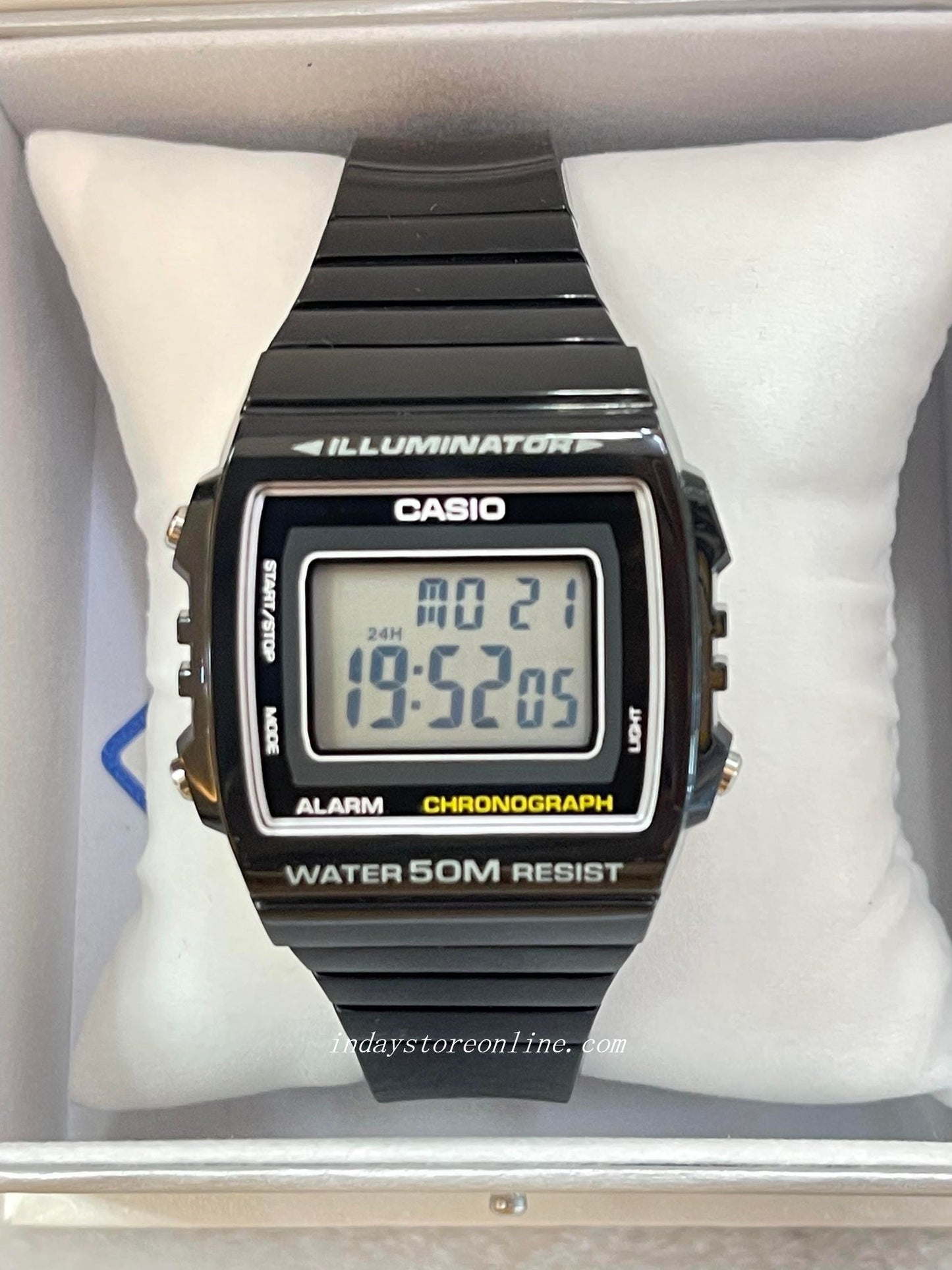 Casio Digital Women's Watch W-215H-1A Digital Resin Band Resin Glass Battery Life: 7 years