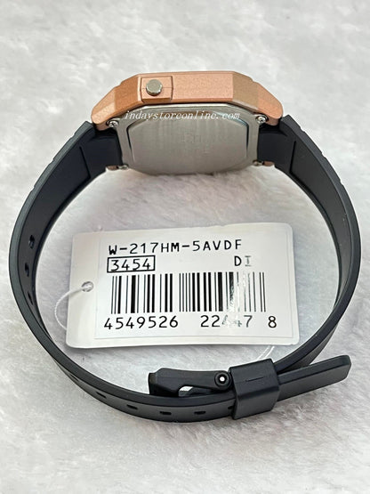 Casio Digital Women's Watch W-217HM-5A Digital Resin Band Resin Glass Battery Life: 7 years