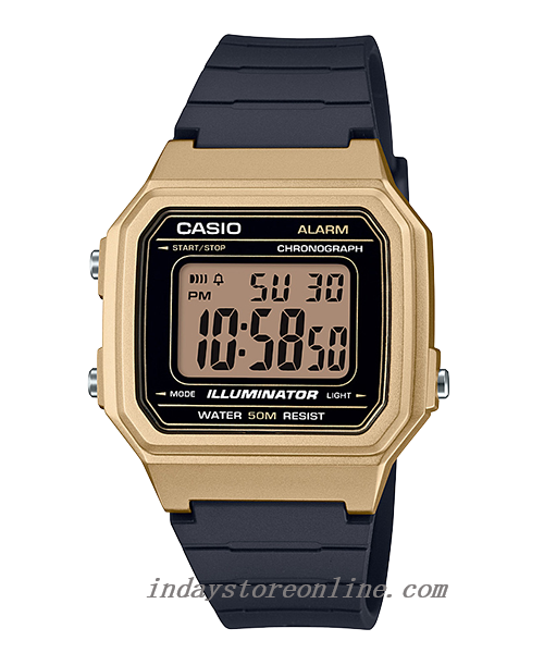 Casio Digital Women's Watch W-217HM-9A Digital Resin Band Resin Glass Battery Life: 7 years