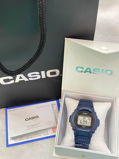 Casio Digital Men's Watch W-219H-2A Digital Sporty Design Resin Band Resin Glass Battery Life: 7 years