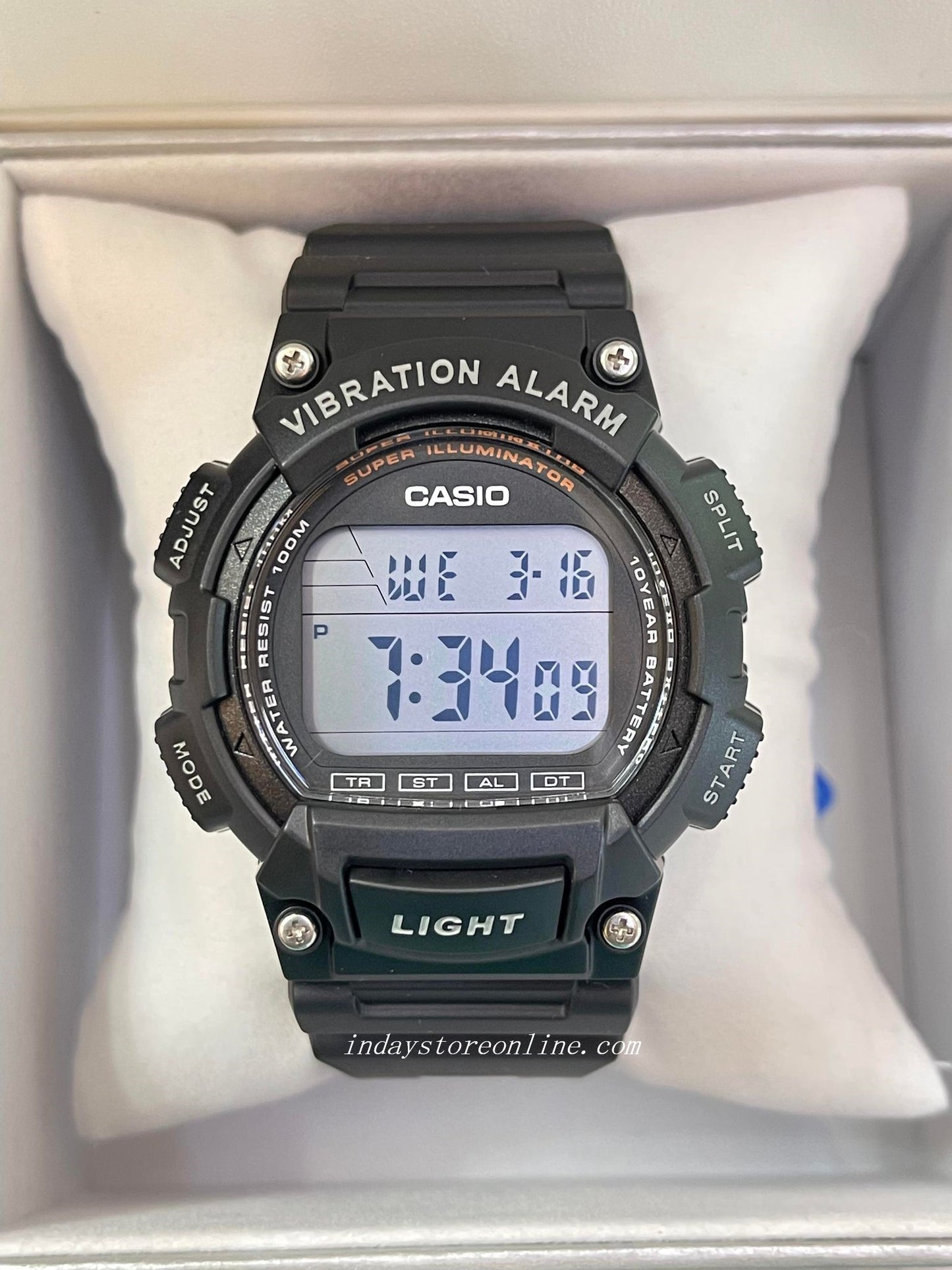 Countdown Timer Casio Men's W736h Super Illuminator Watch