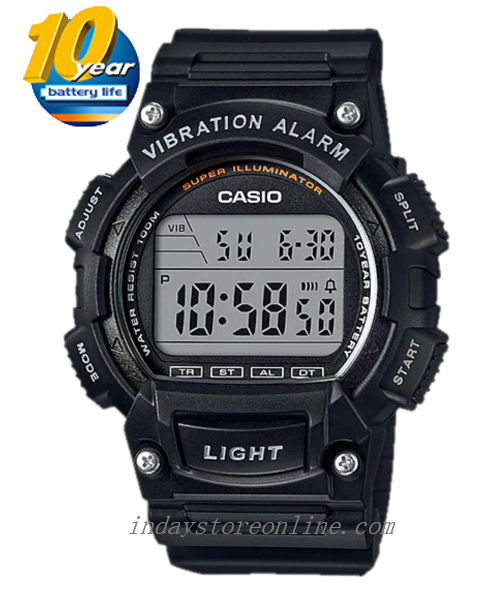 Casio Digital Men's Watch W-736H-1AV Digital Sporty Design Resin Band Resin Glass Battery Life: 10 years