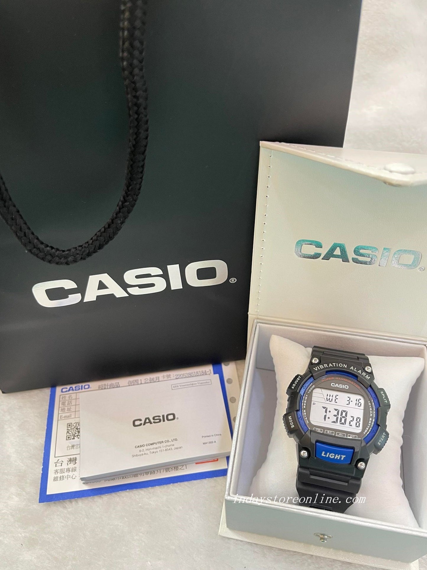 Casio Digital Men's Watch W-736H-2AV Digital Sporty Design Resin Band Resin Glass Battery Life: 10 years