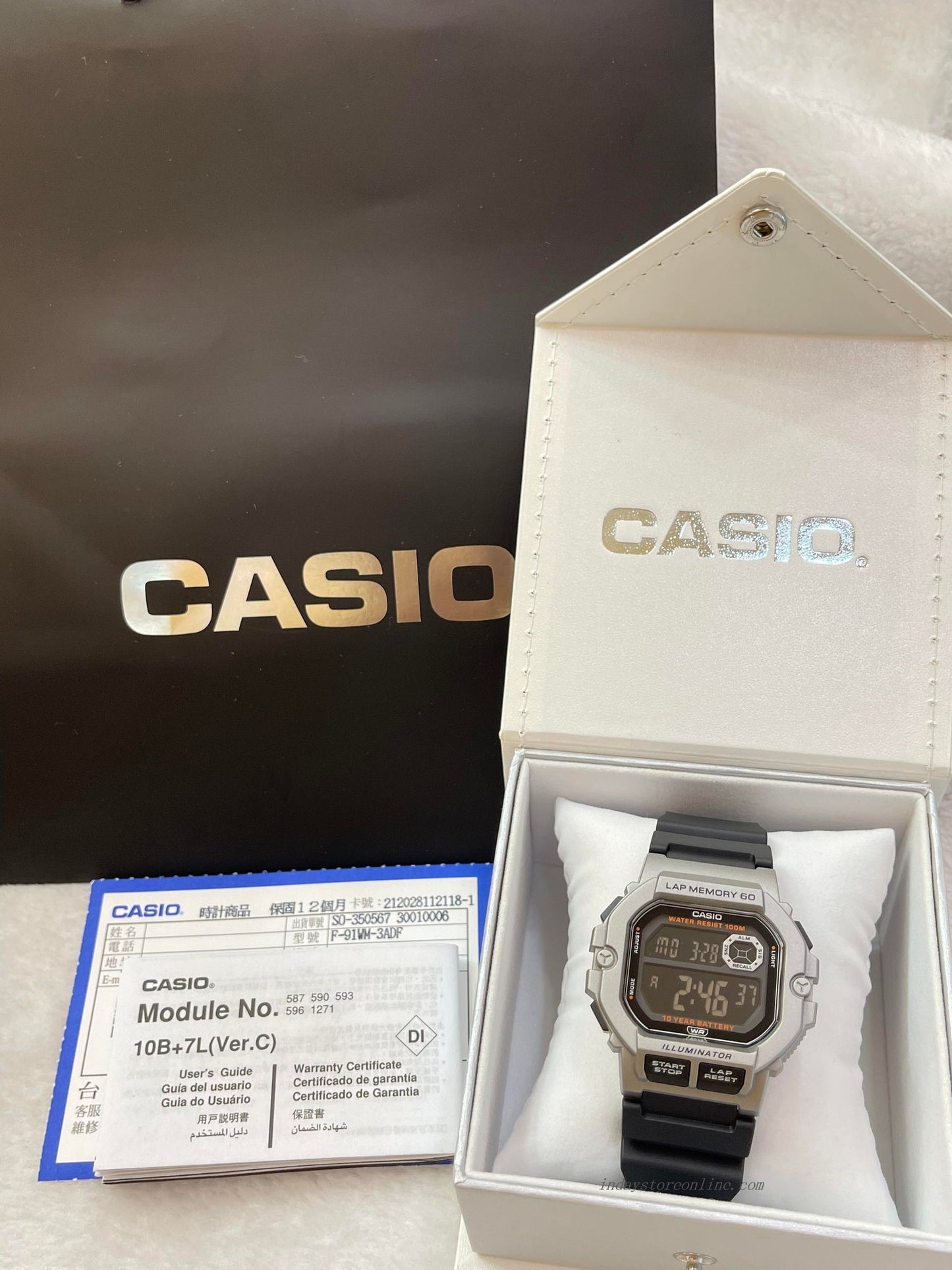 Casio Digital Men's Watch WS-1400H-1B Digital Sporty Design Resin Band Resin Glass Battery life: 10 Years