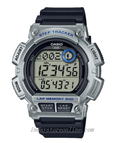 Casio Digital Men's Watch WS-2100H-1A2V Digital Sporty Design Resin Band Resin Glass