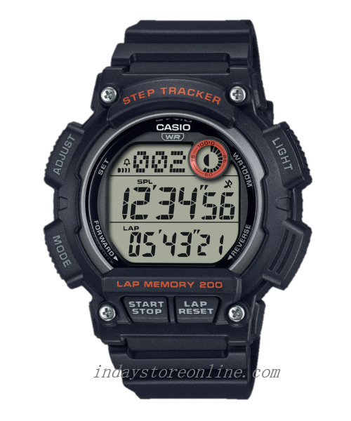 Casio Digital Men's Watch WS-2100H-1AV Digital Sporty Design Resin Band Resin Glass