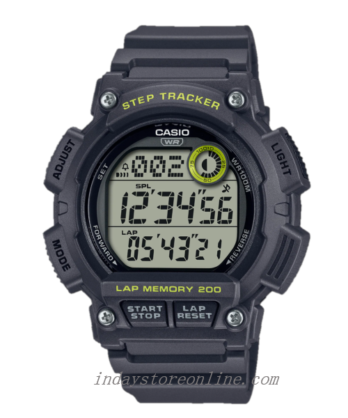 Casio Digital Men's Watch WS-2100H-8AV Digital Sporty Design Resin Band Resin Glass